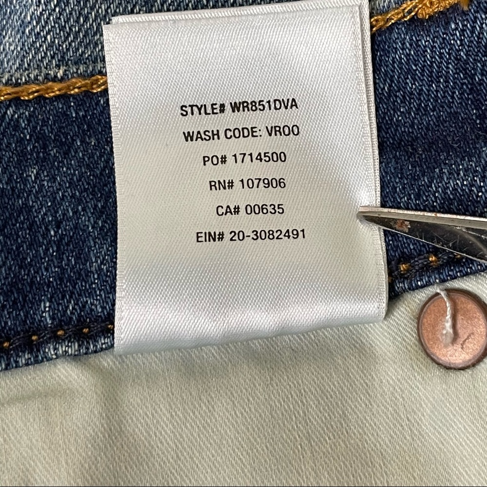 Hudson Jeans Light Blue Distressed Denim Mini Skirt - Picture 14 of 14
